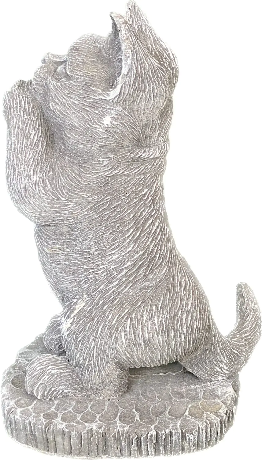  Product image 8 of the product “Sammy - Standing kitten on a pedestal, 25cm H | cast stone ”
